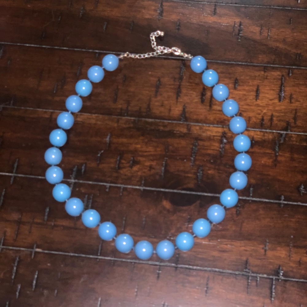 blue necklace
